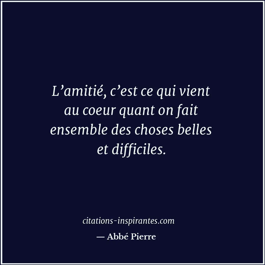 Citation de Abbé Pierre
