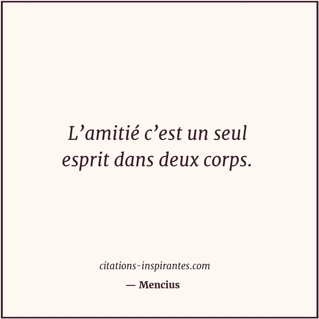 Citation de Mencius