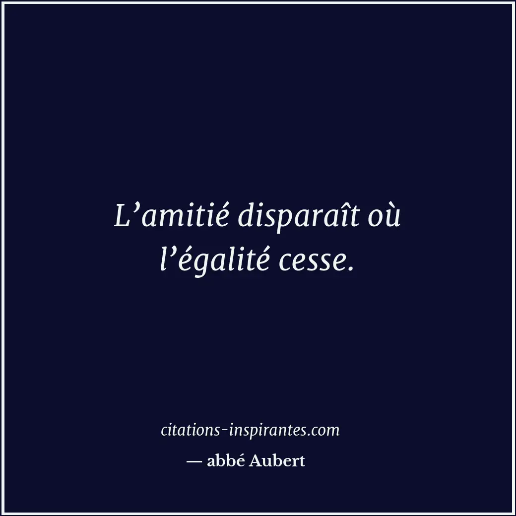 Citation de abbé Aubert