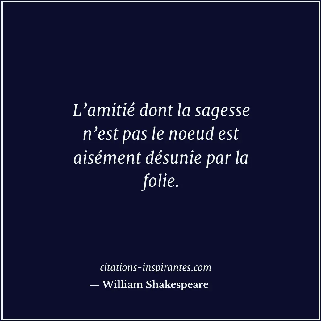 Citation de William Shakespeare