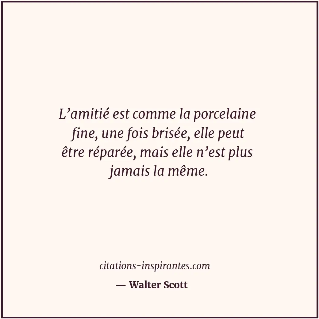 Citation de Walter Scott