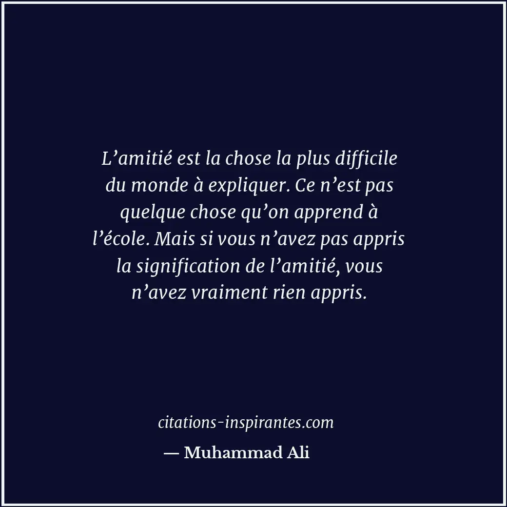 Citation de Muhammad Ali