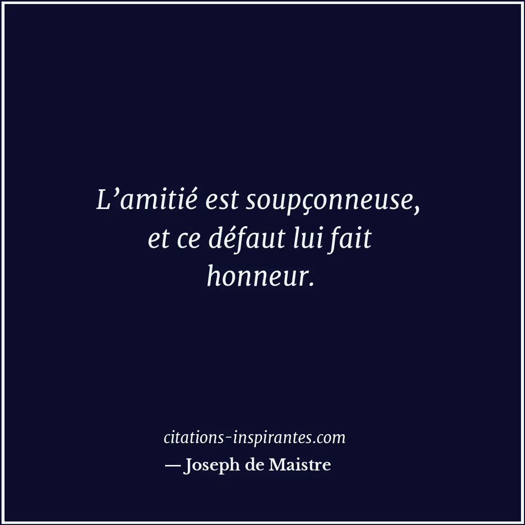 Citation de Joseph de Maistre