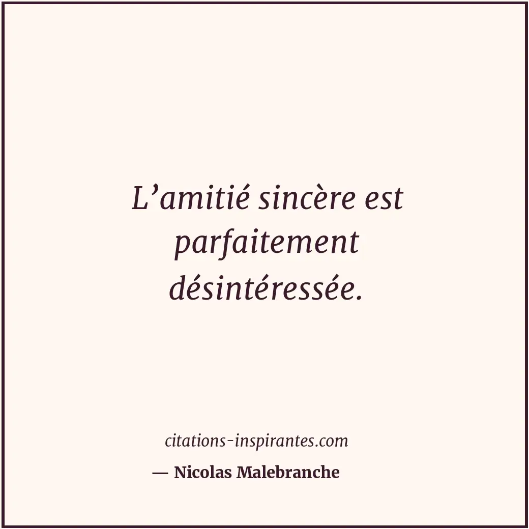 Citation de Nicolas Malebranche