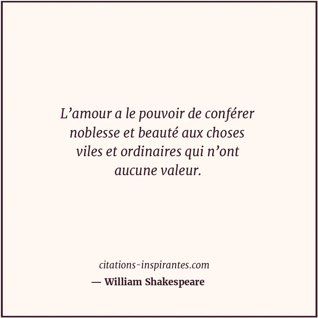Citation de William Shakespeare