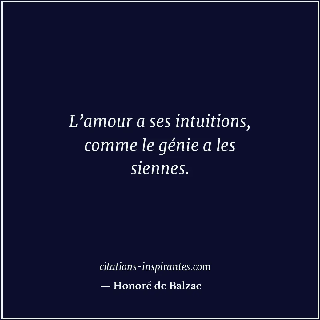 Citation de Honoré de Balzac