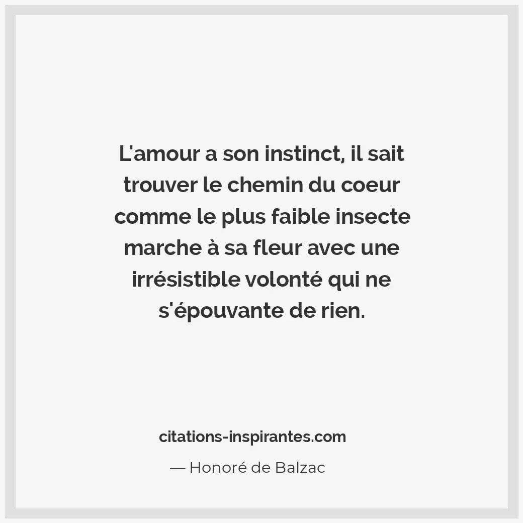 Citation de Honoré de Balzac