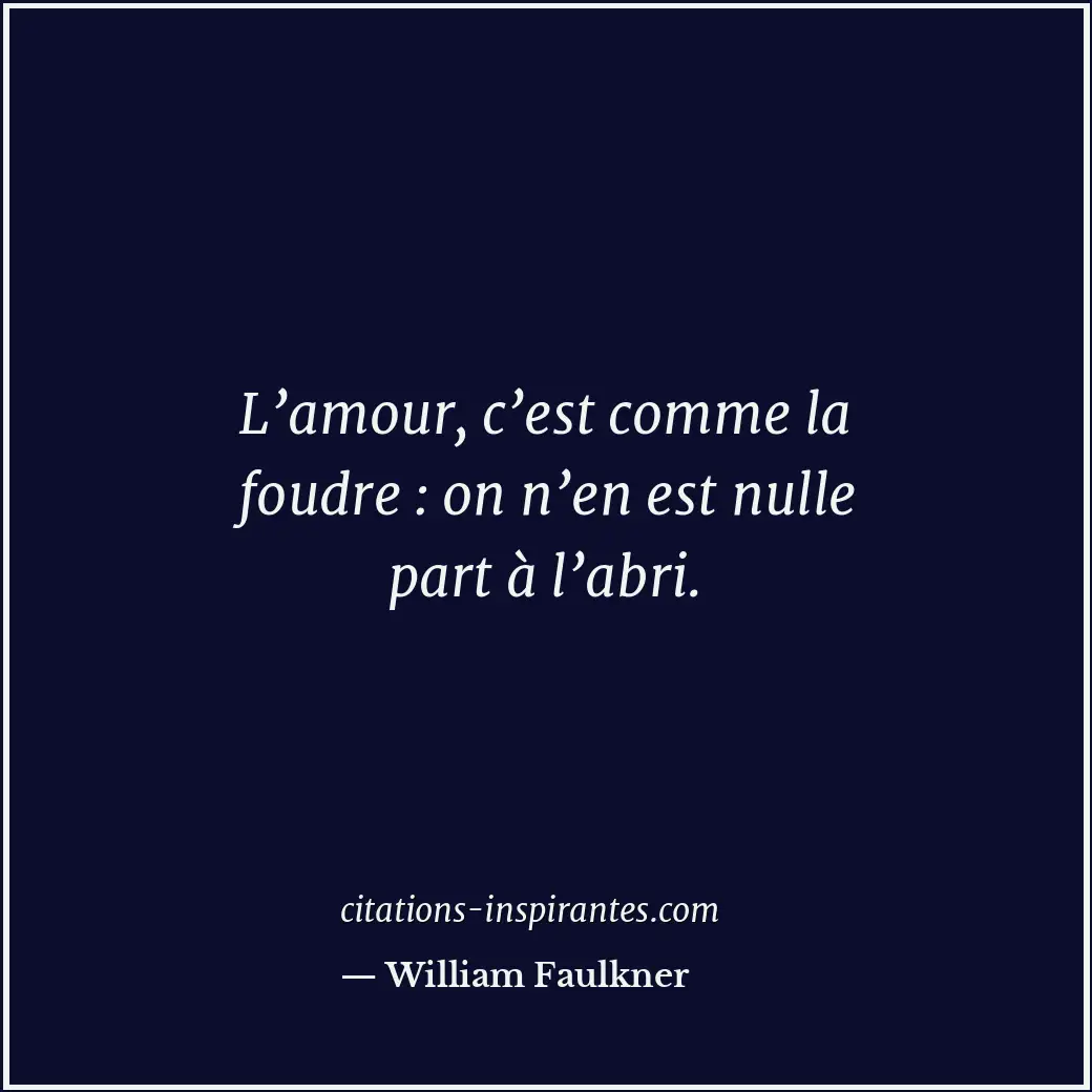 Citation de William Faulkner