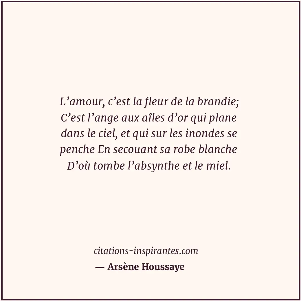 Citation de Arsène Houssaye