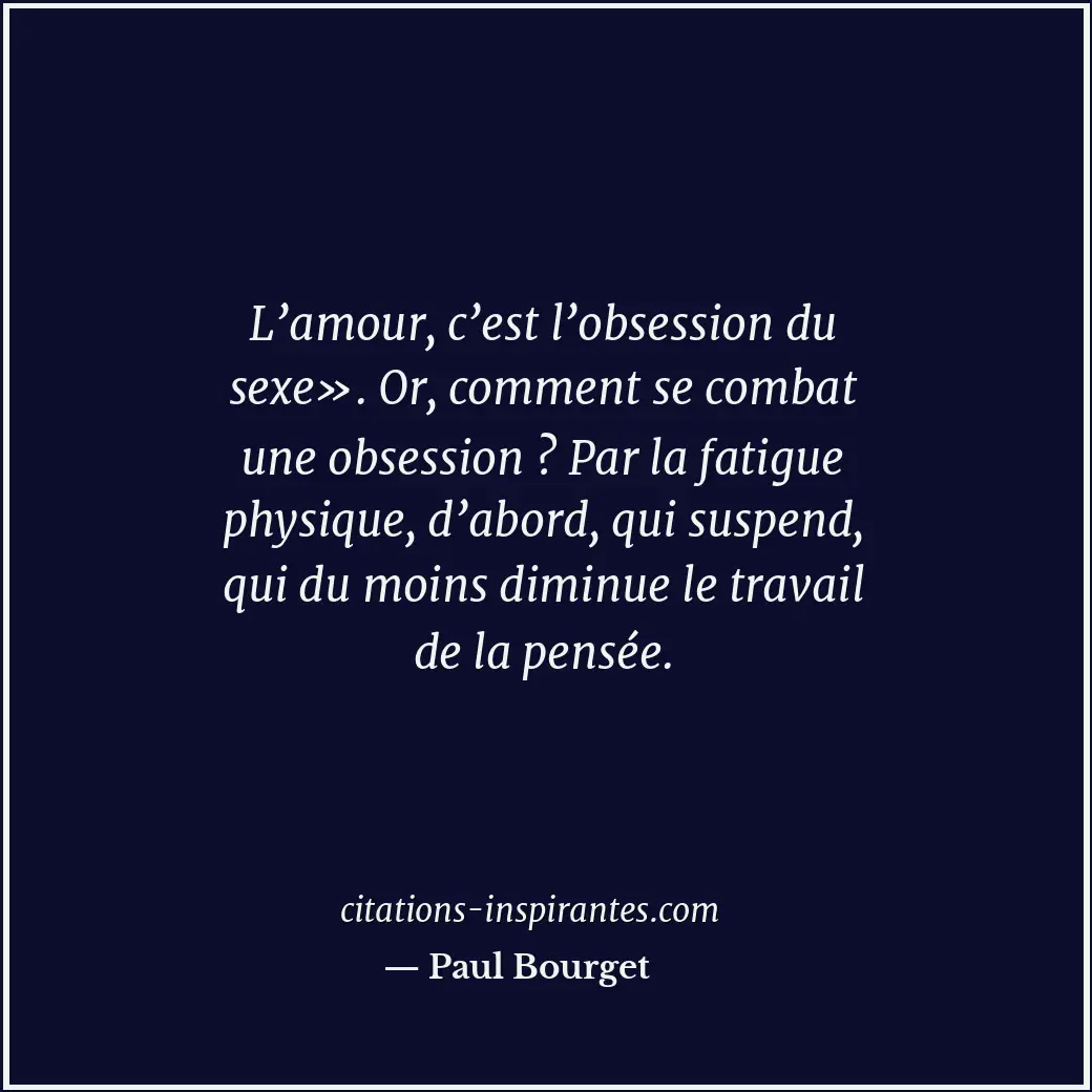 Citation de Paul Bourget
