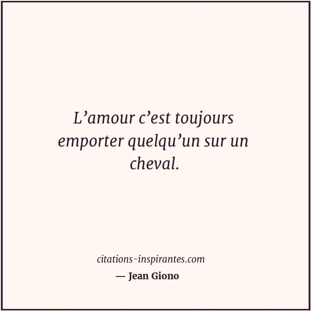 Citation de Jean Giono