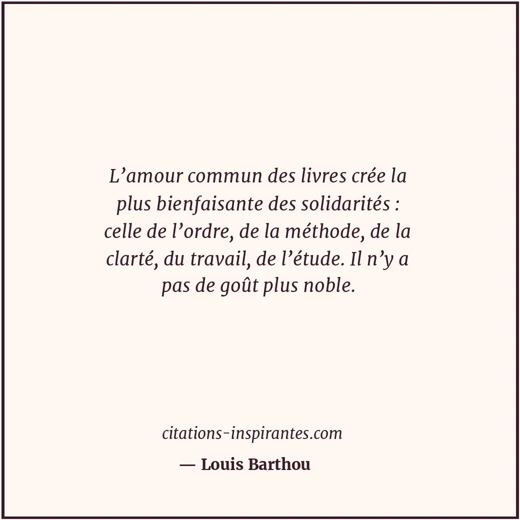 Citation de Louis Barthou