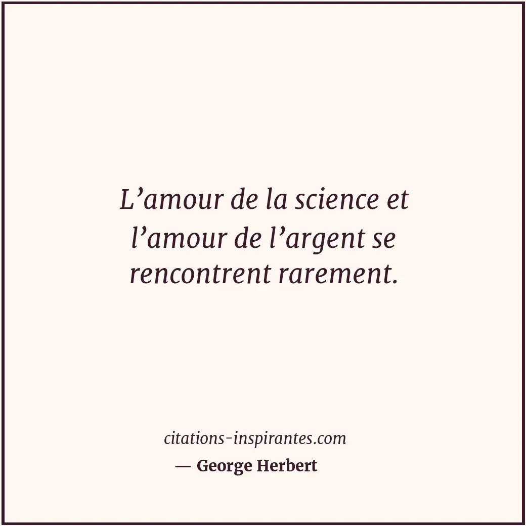Citation de George Herbert