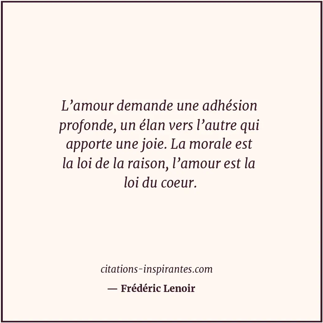 Citation de Frédéric Lenoir