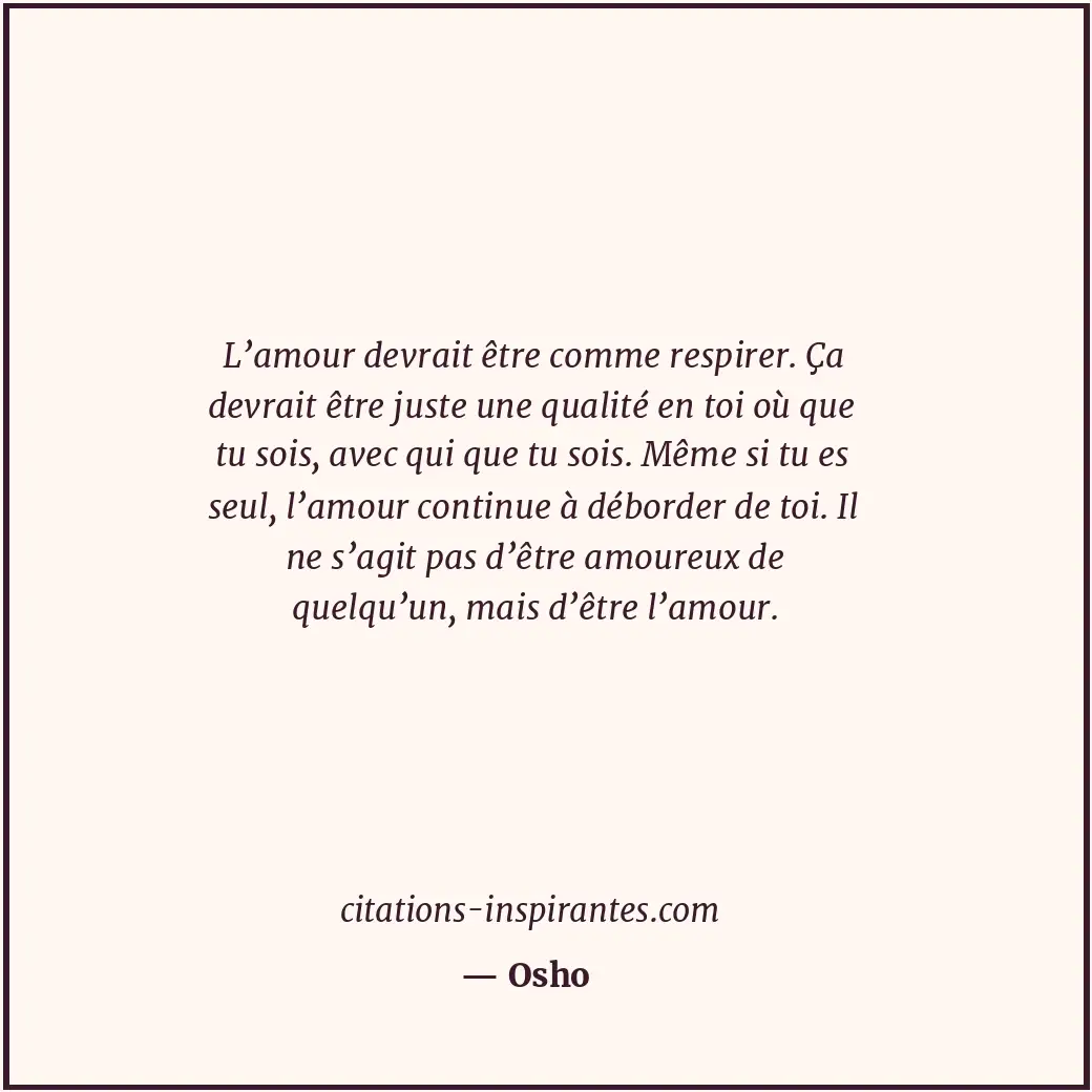 Citation de Osho