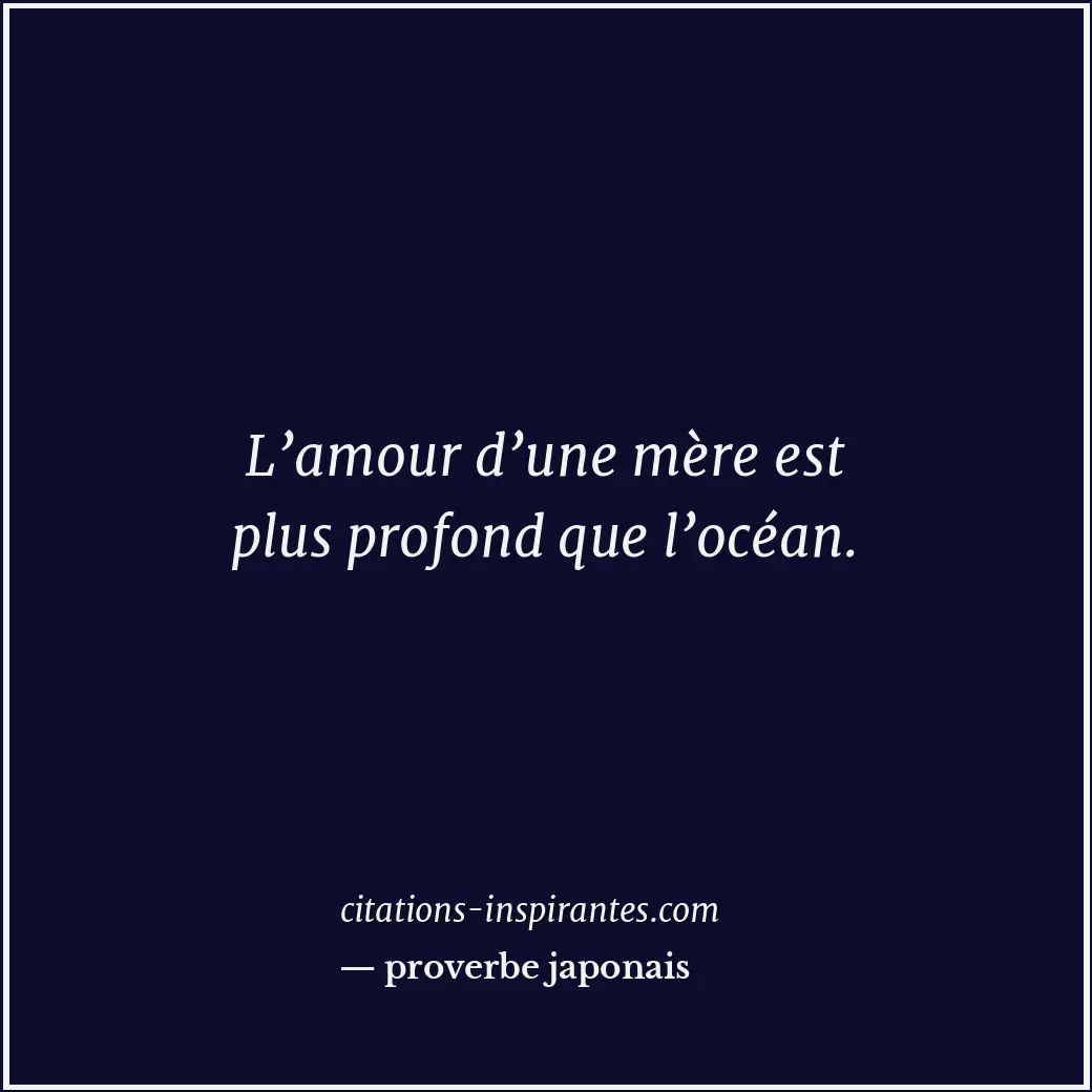 Citation de proverbe japonais