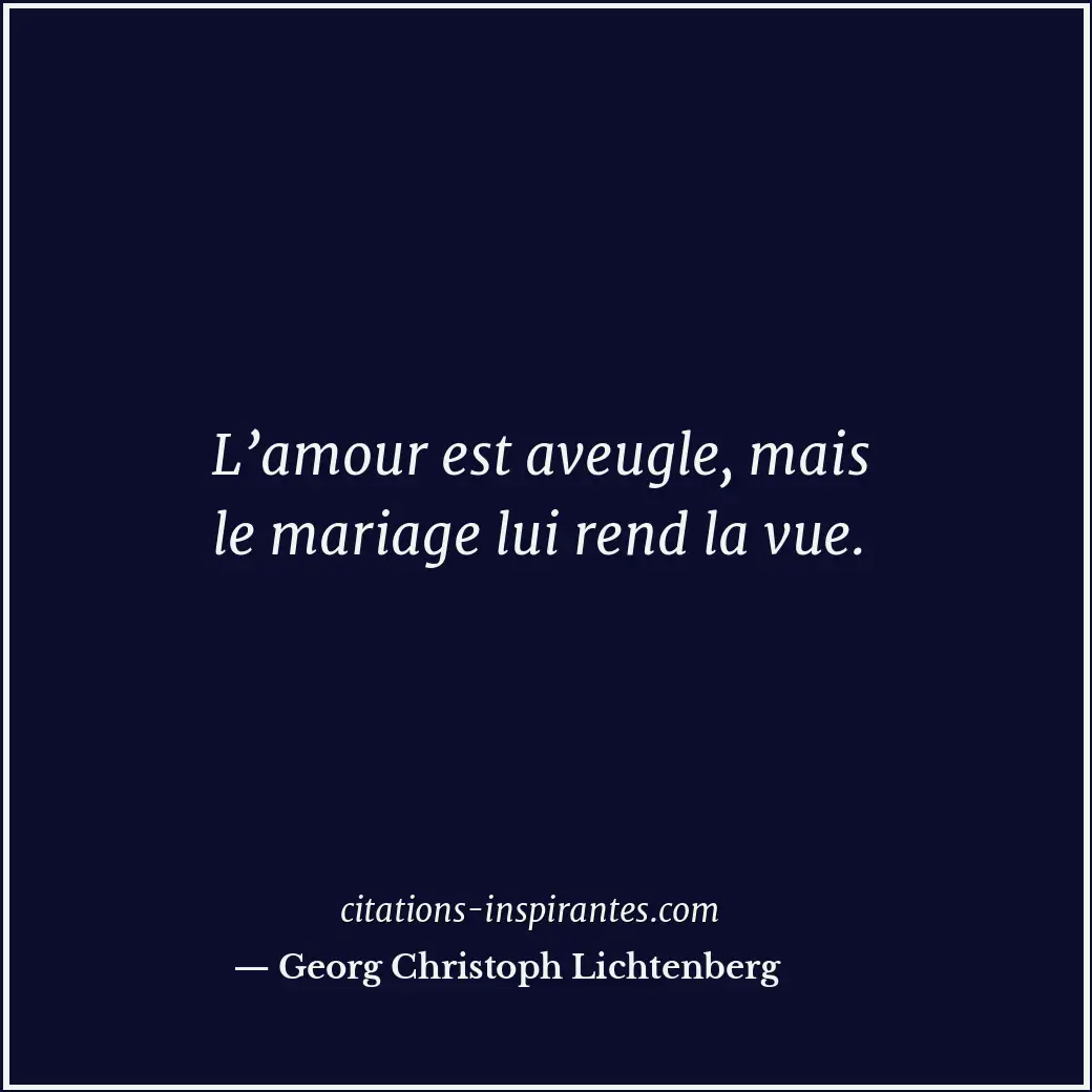 Citation de Georg Christoph Lichtenberg
