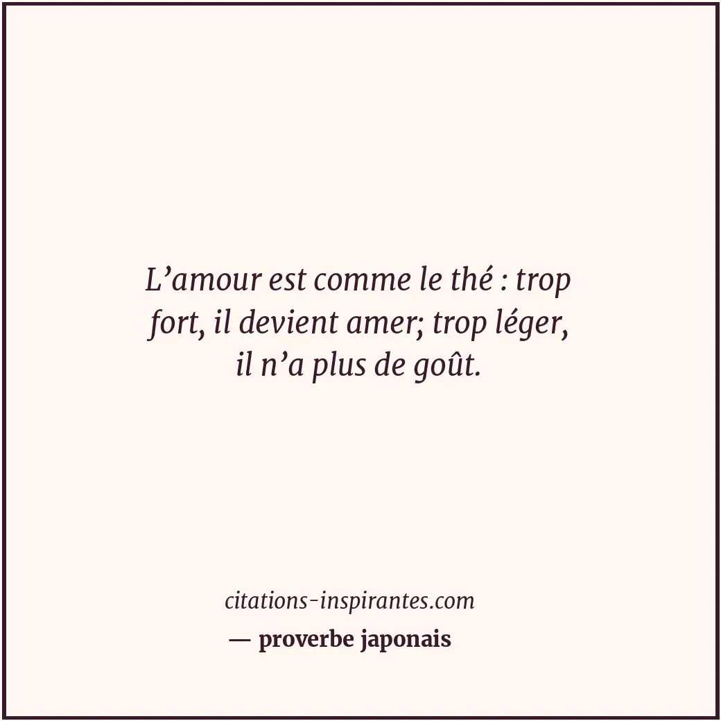 Citation de proverbe japonais