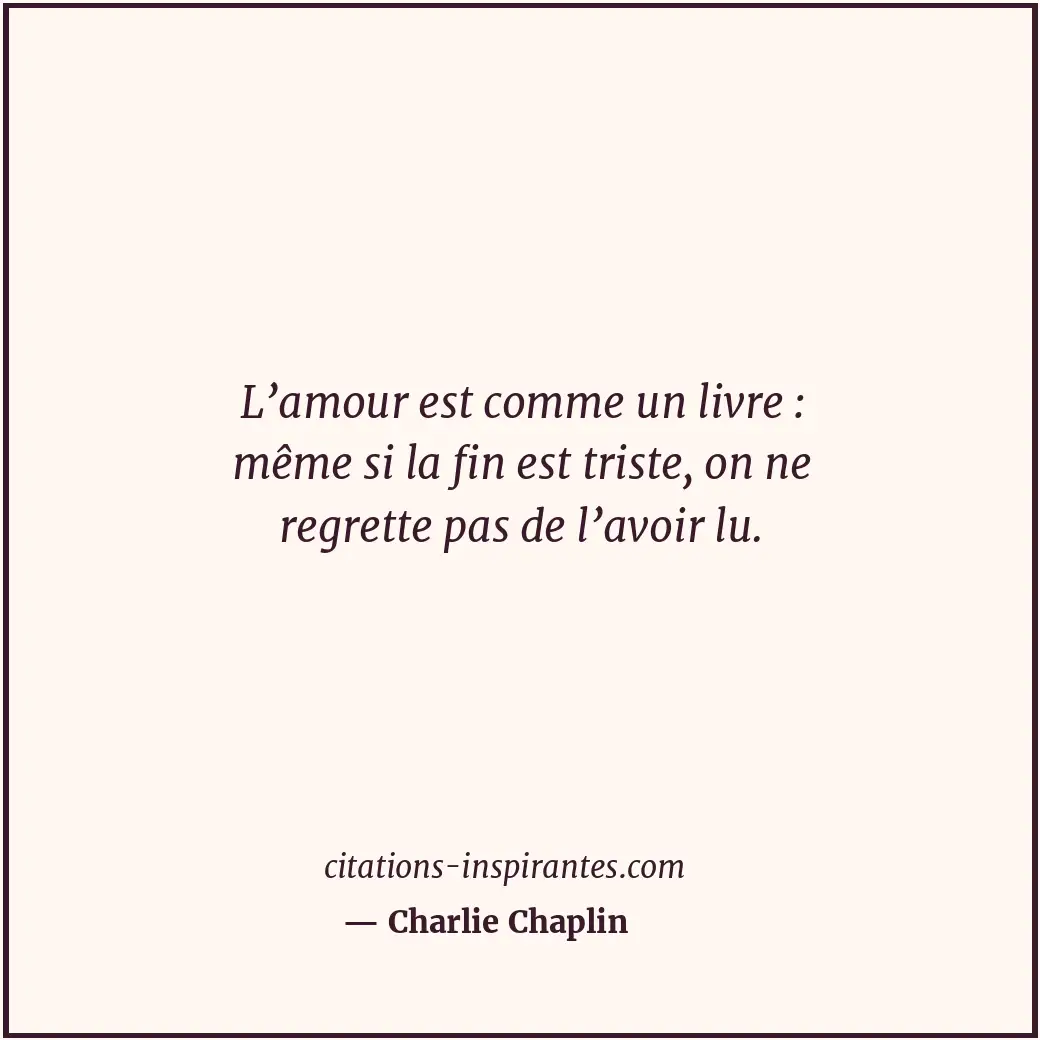 Citation de Charlie Chaplin