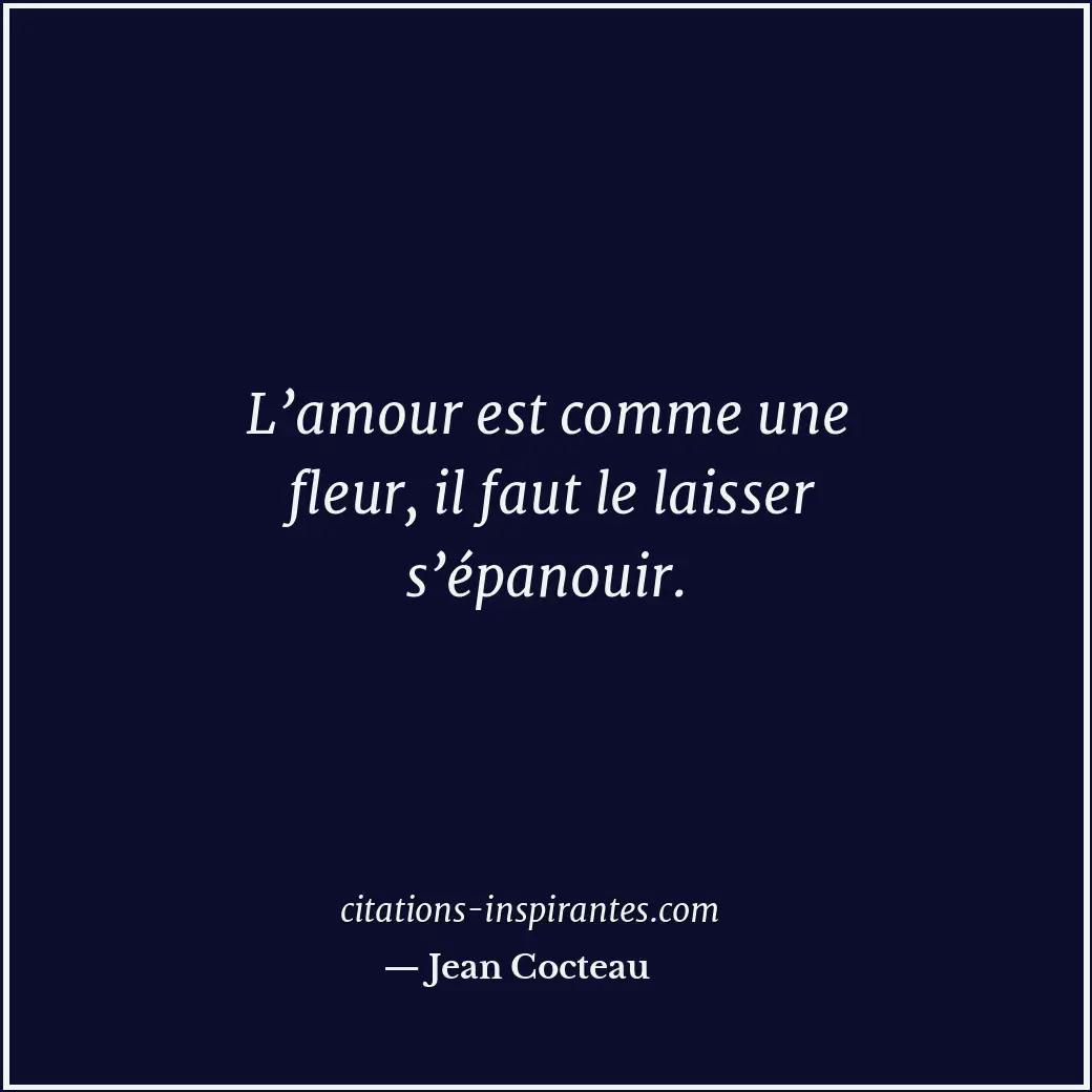 Citation de Jean Cocteau