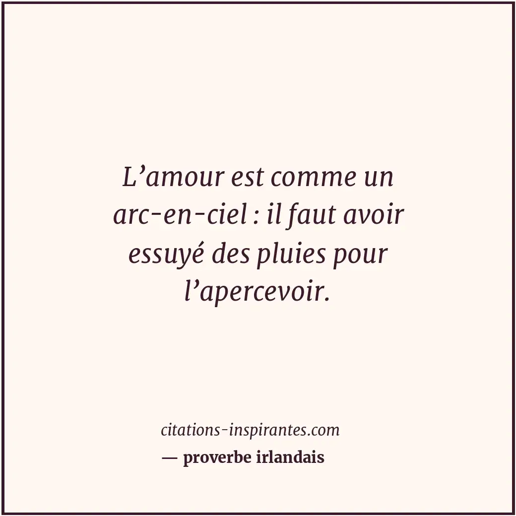 Citation de proverbe irlandais