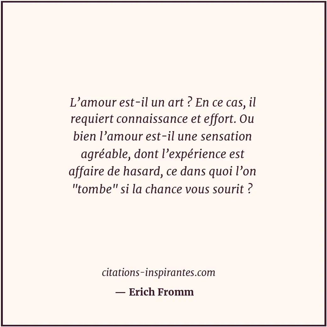 Citation de Erich Fromm