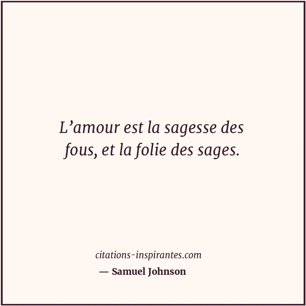Citation de Samuel Johnson