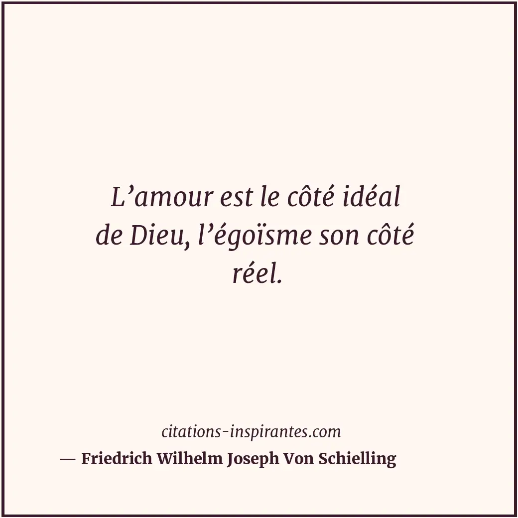 Citation de Friedrich Wilhelm Joseph Von Schielling