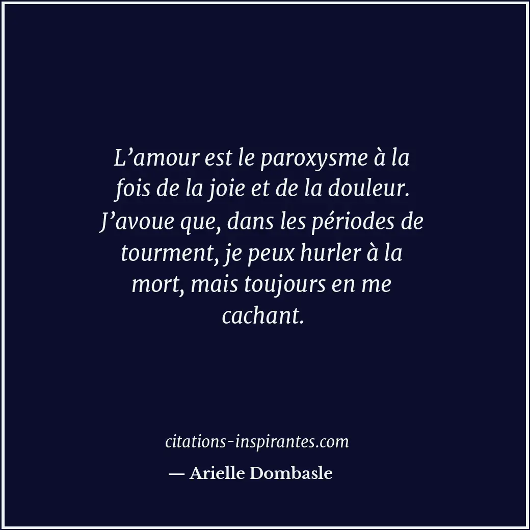 Citation de Arielle Dombasle