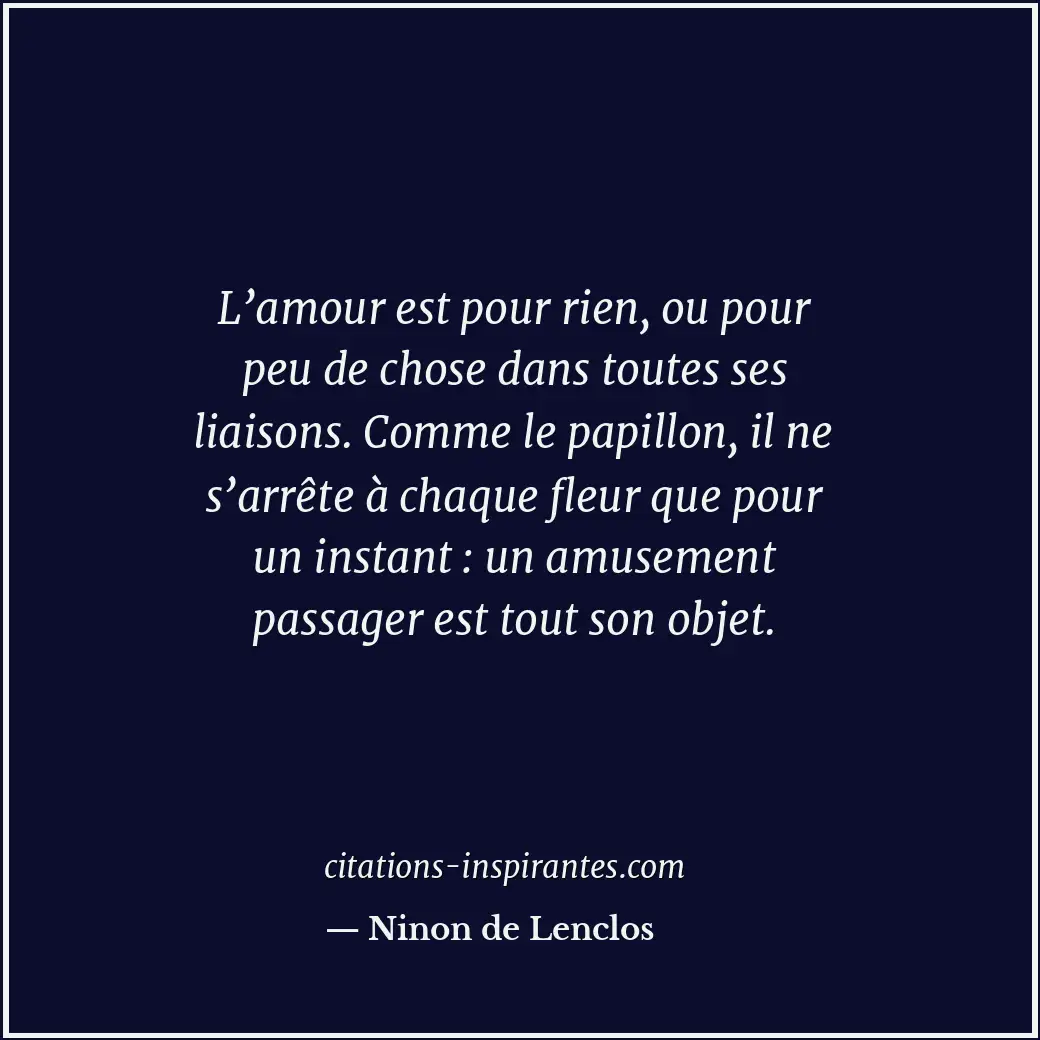 Citation de Ninon de Lenclos