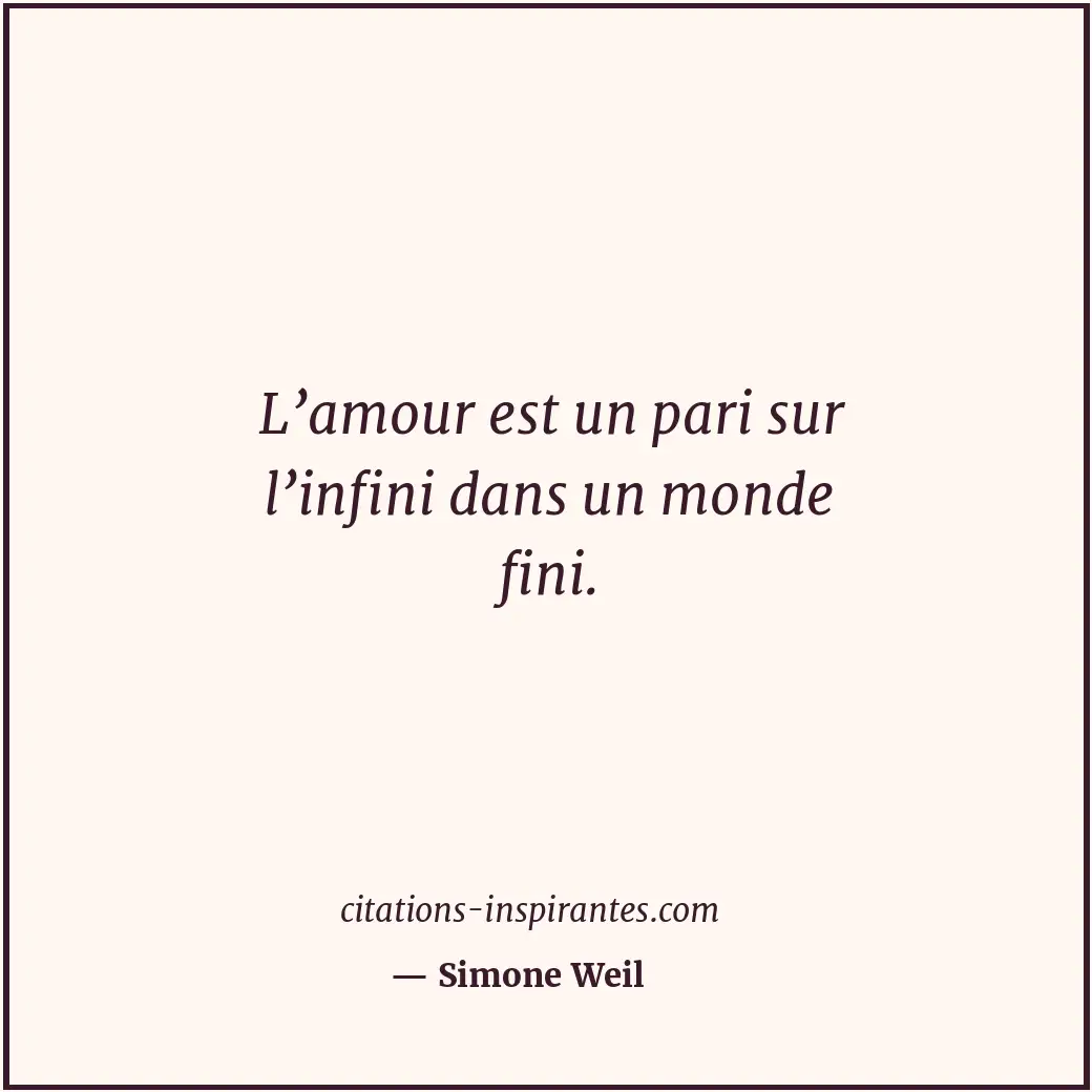 Citation de Simone Weil