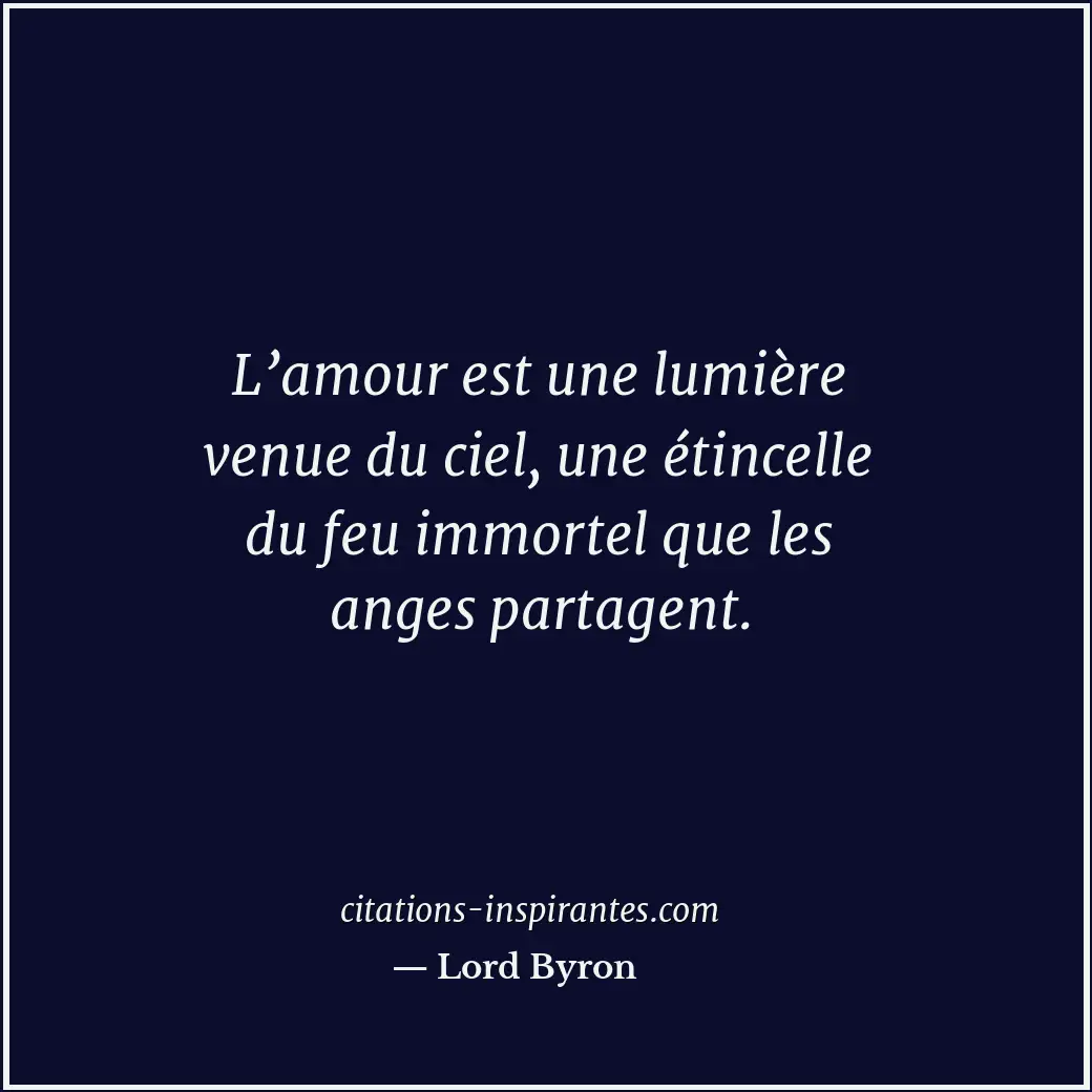 Citation de Lord Byron