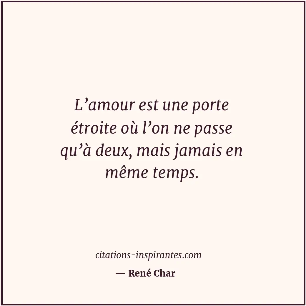 Citation de René Char
