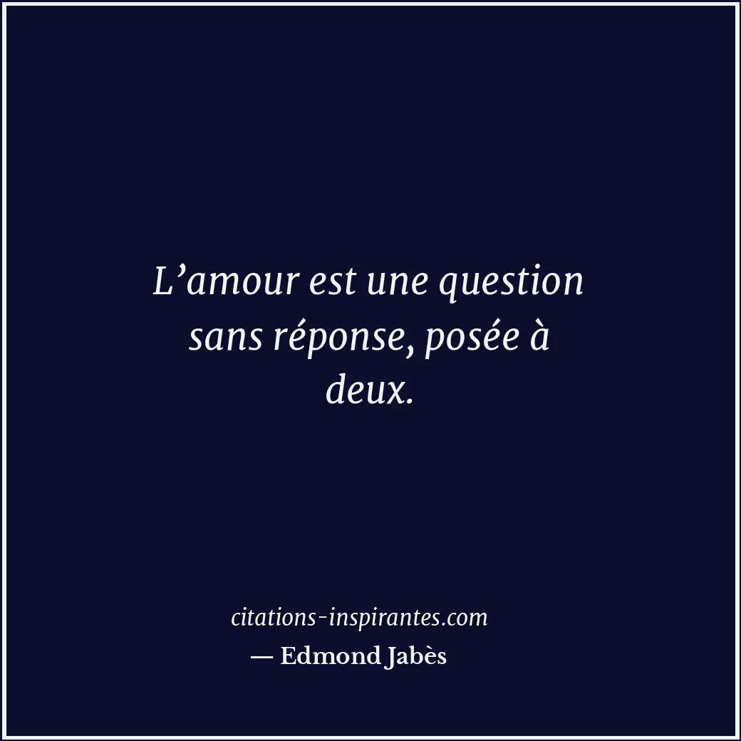 Citation de Edmond Jabès