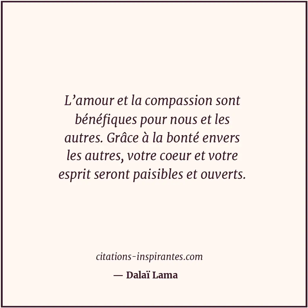 Citation de Dalaï Lama