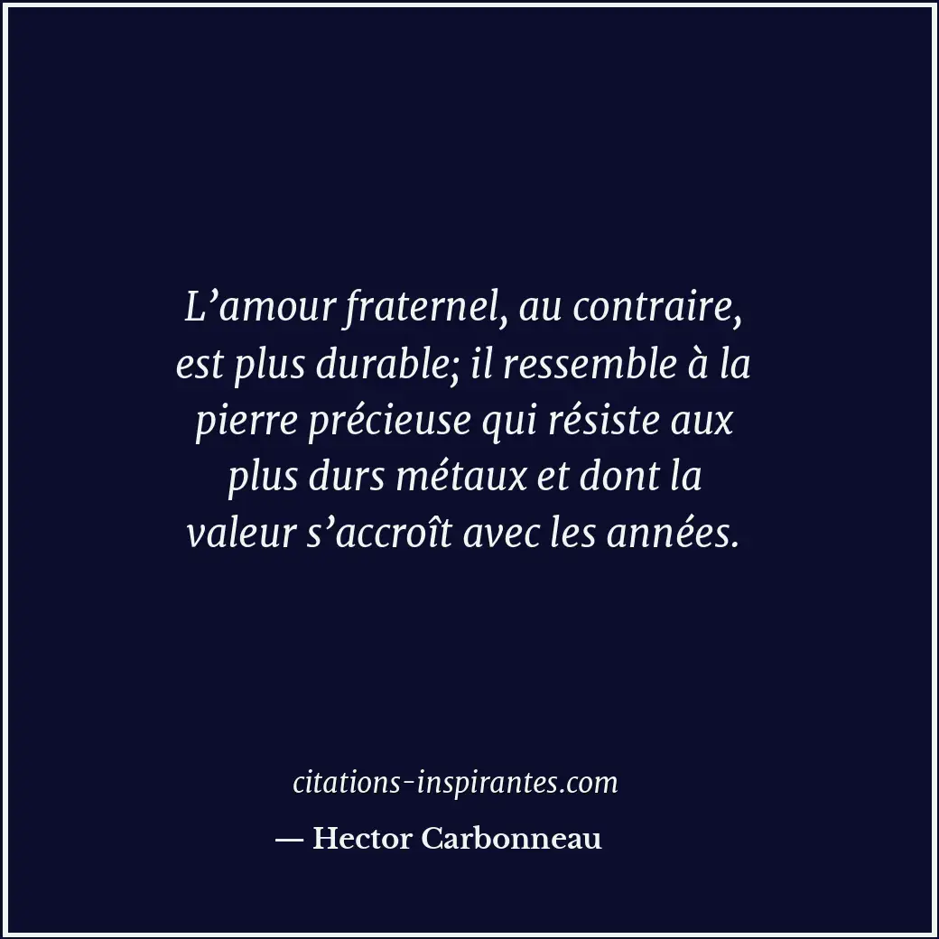 Citation de Hector Carbonneau