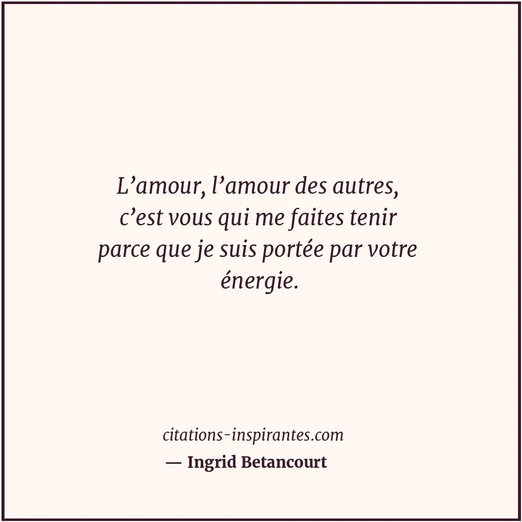 Citation de Ingrid Betancourt