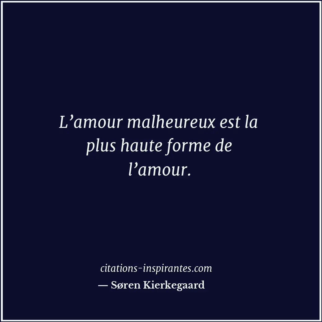 Citation de Søren Kierkegaard