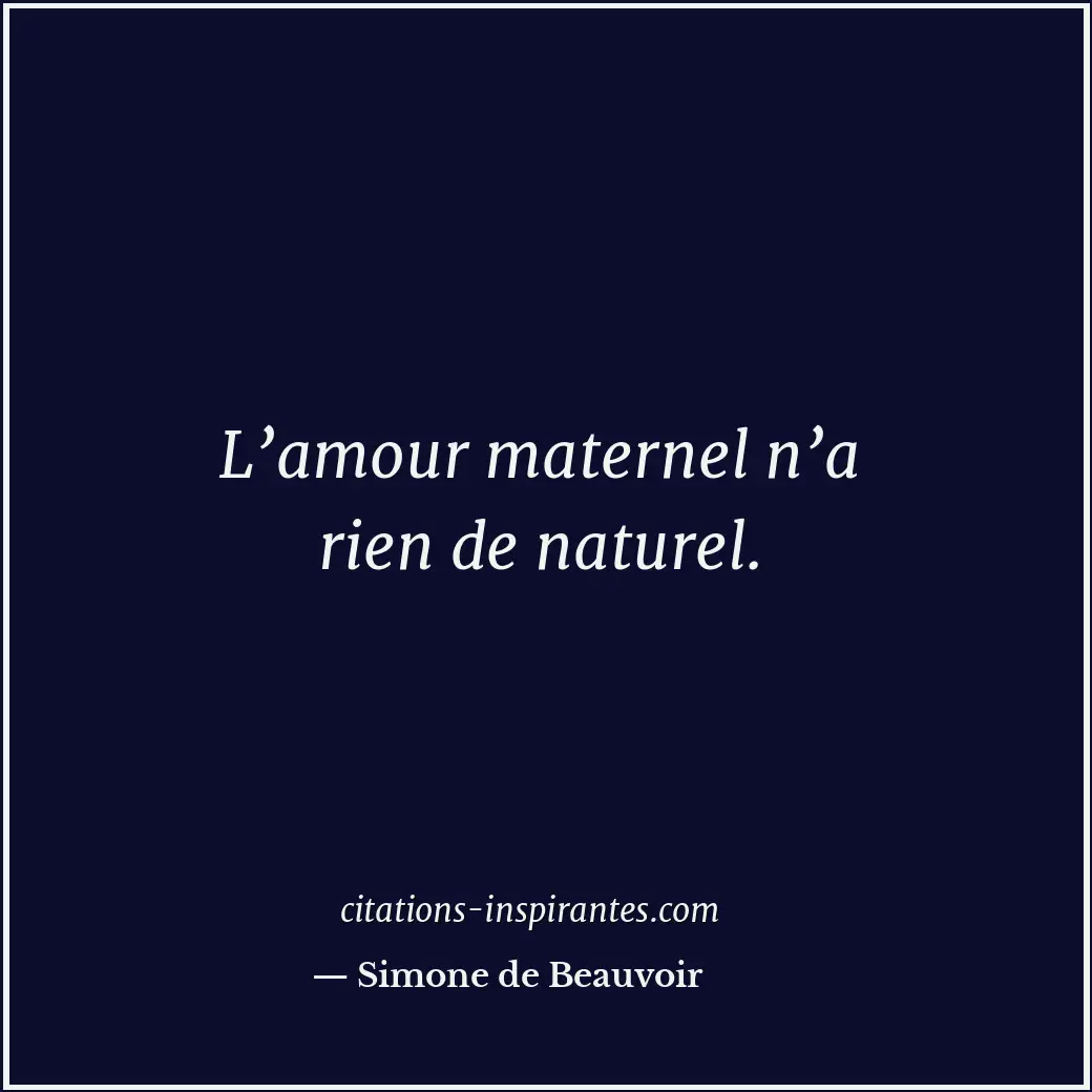 Citation de Simone de Beauvoir