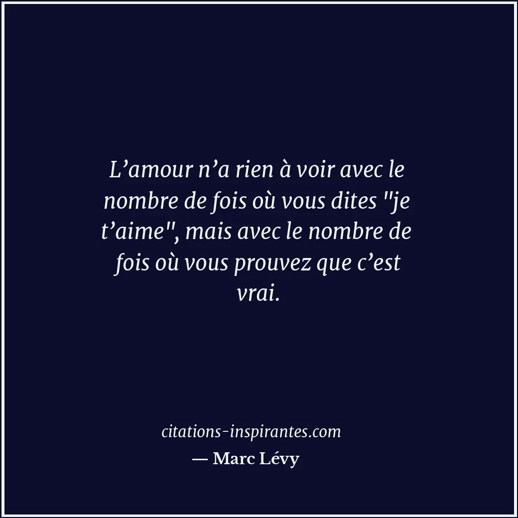 Citation de Marc Lévy