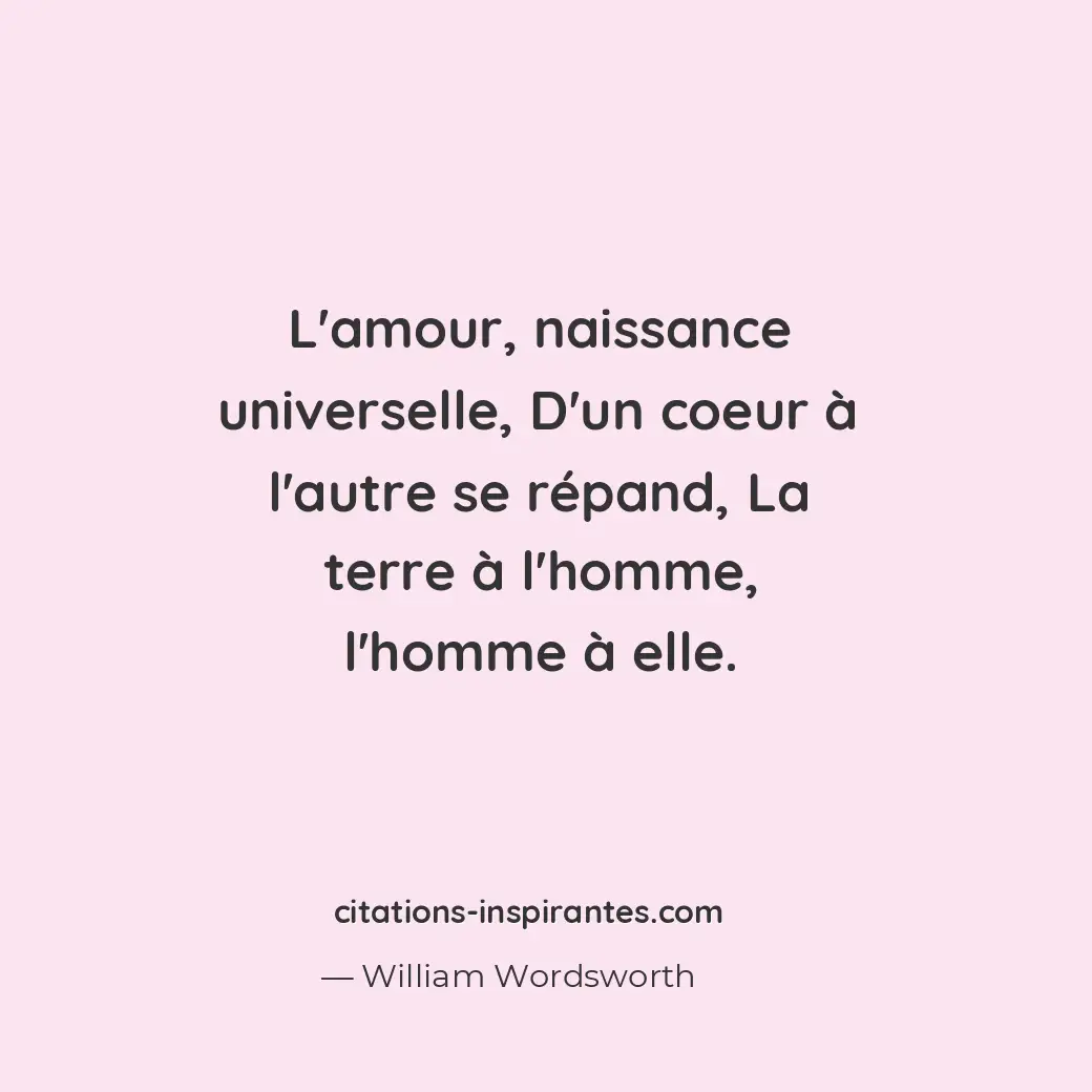 Citation de William Wordsworth