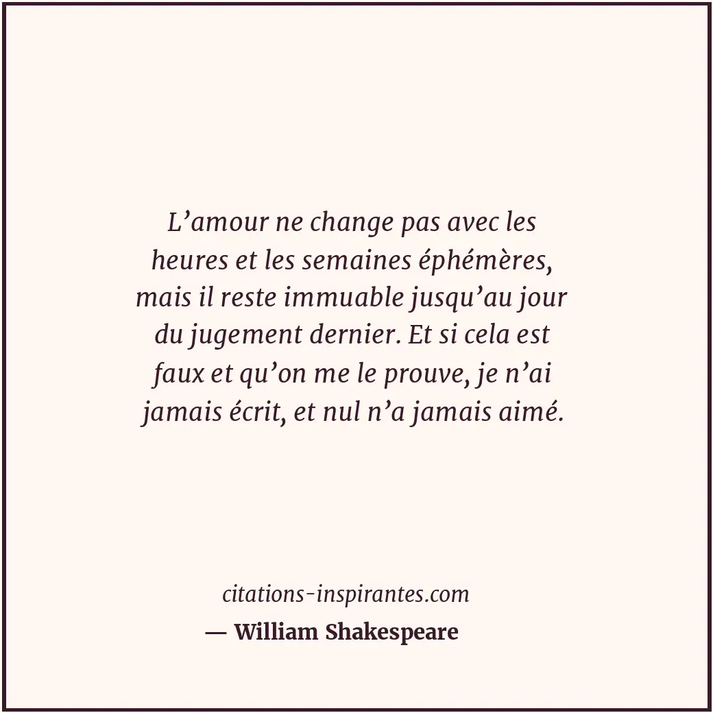 Citation de William Shakespeare