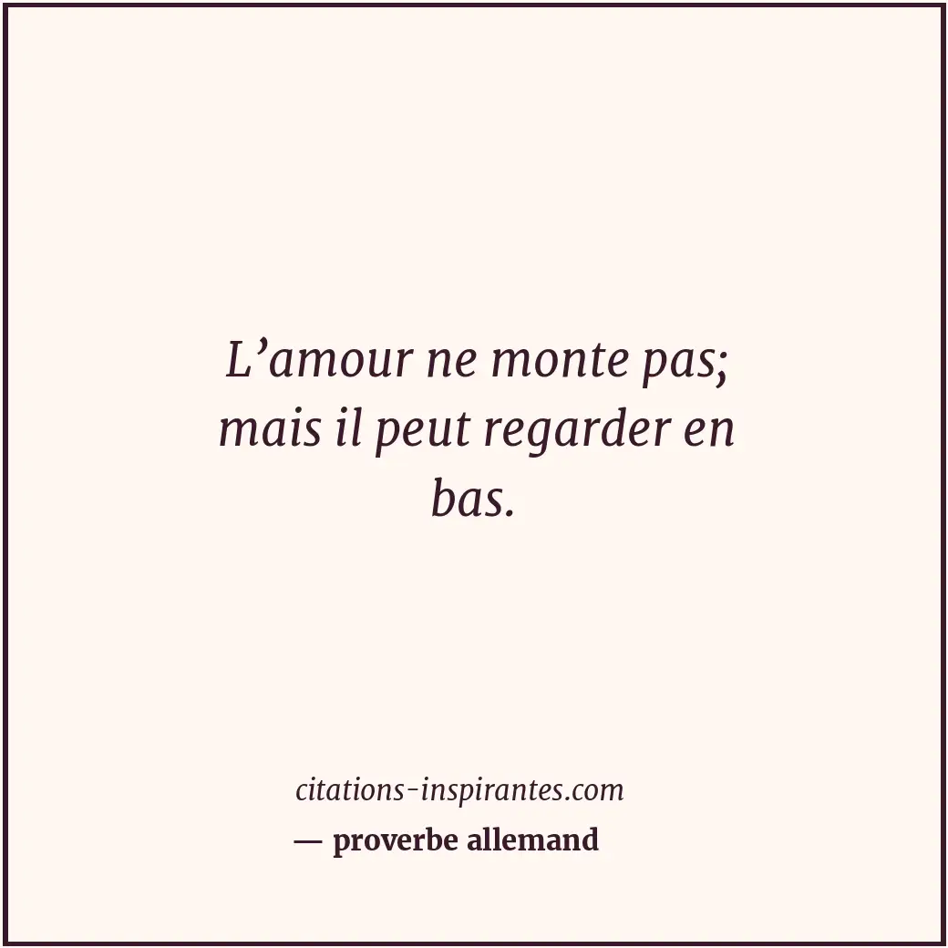 Citation de proverbe allemand