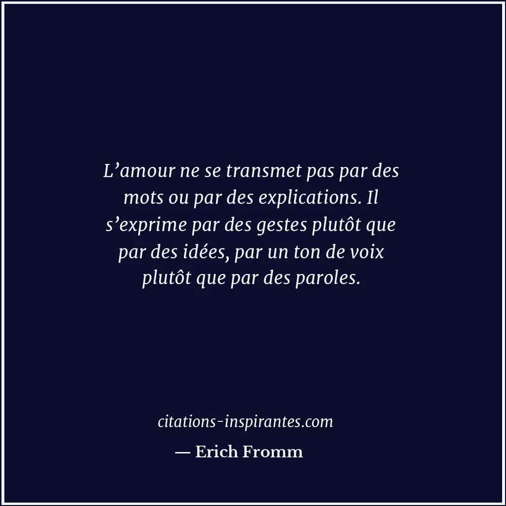 Citation de Erich Fromm