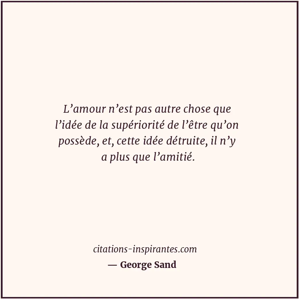 Citation de George Sand