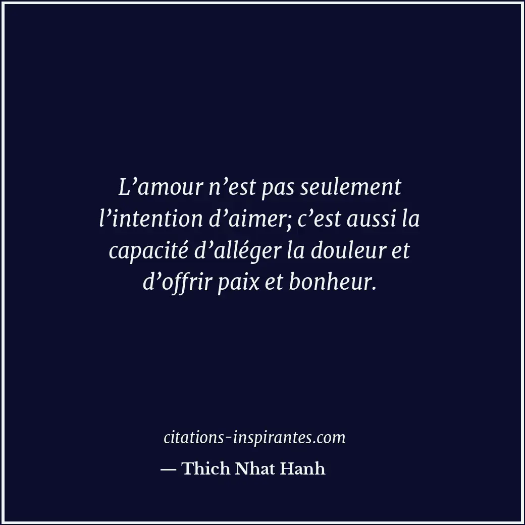 Citation de Thich Nhat Hanh