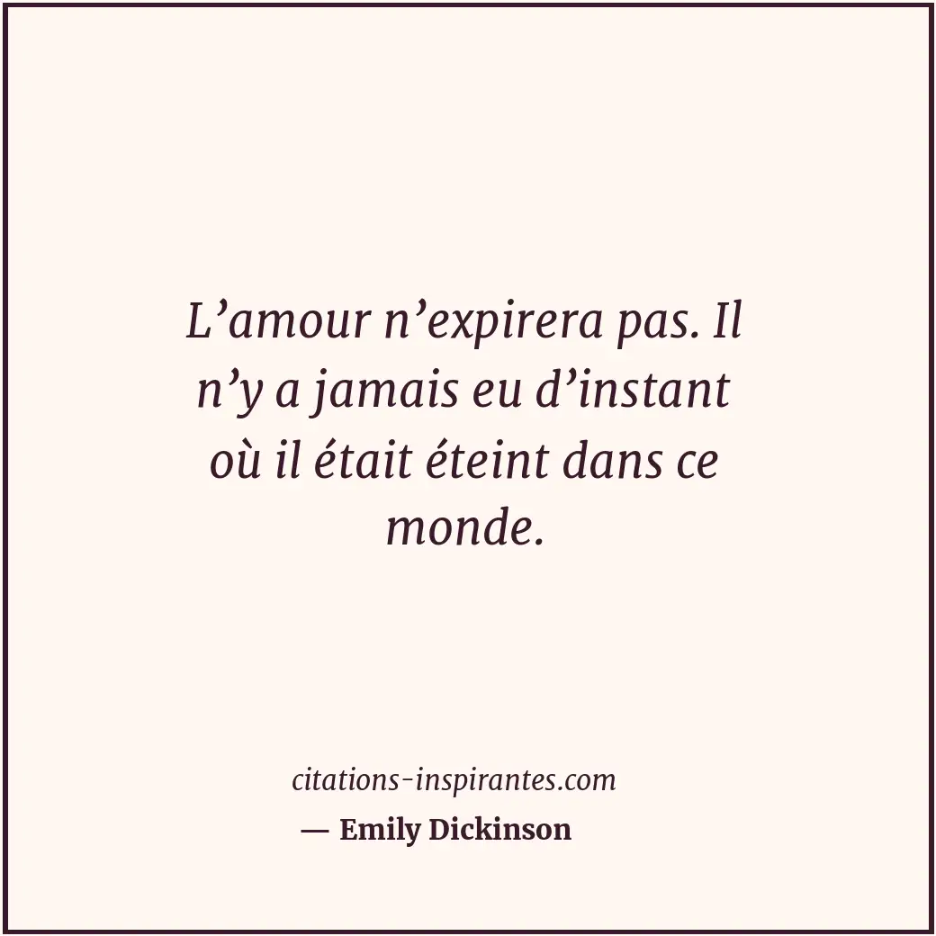 Citation de Emily Dickinson