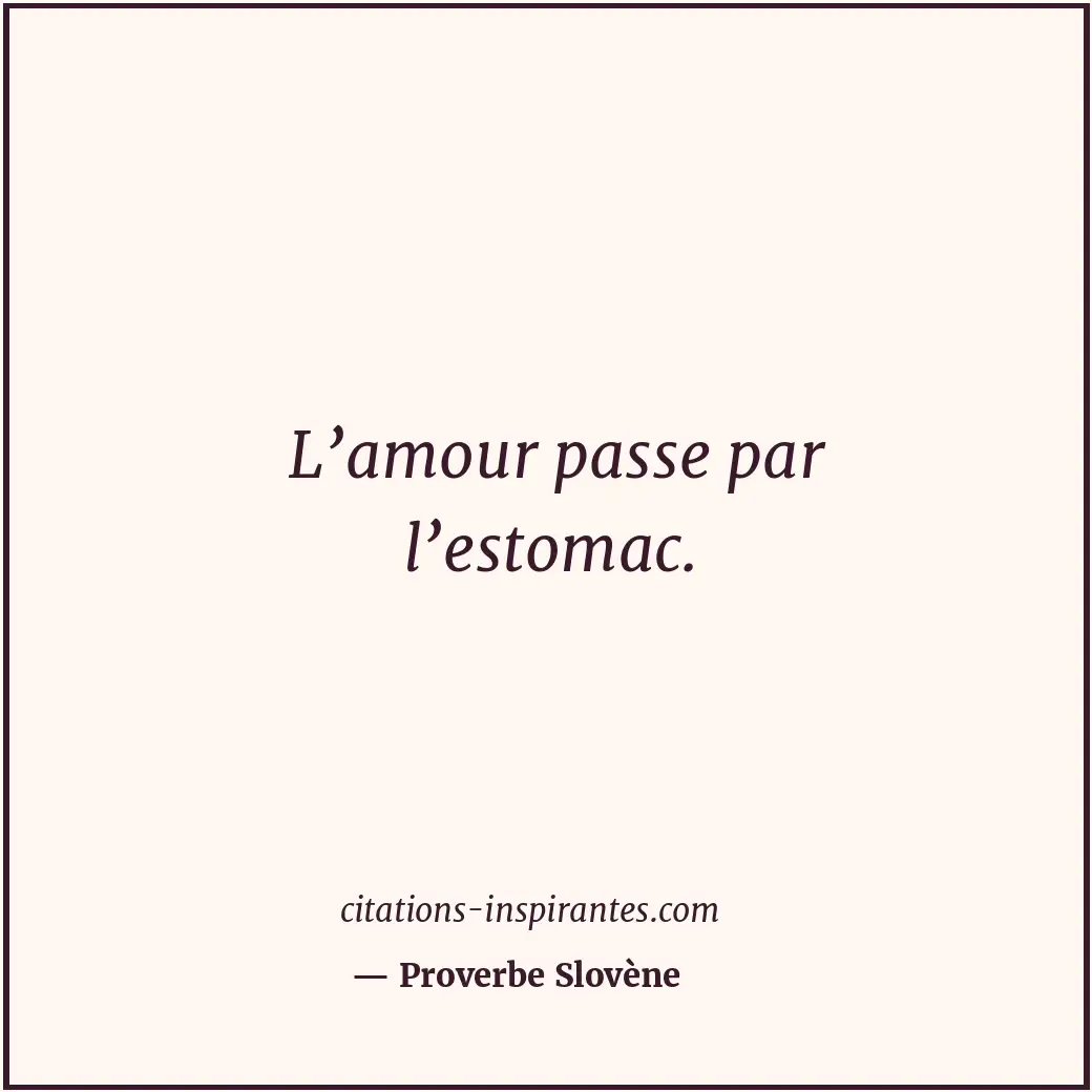 Citation de Proverbe Slovène