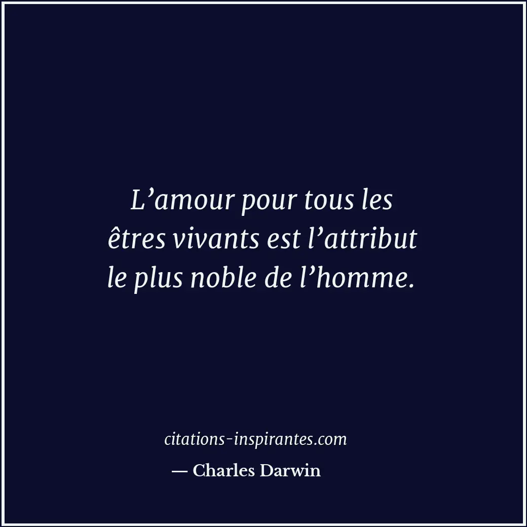 Citation de Charles Darwin