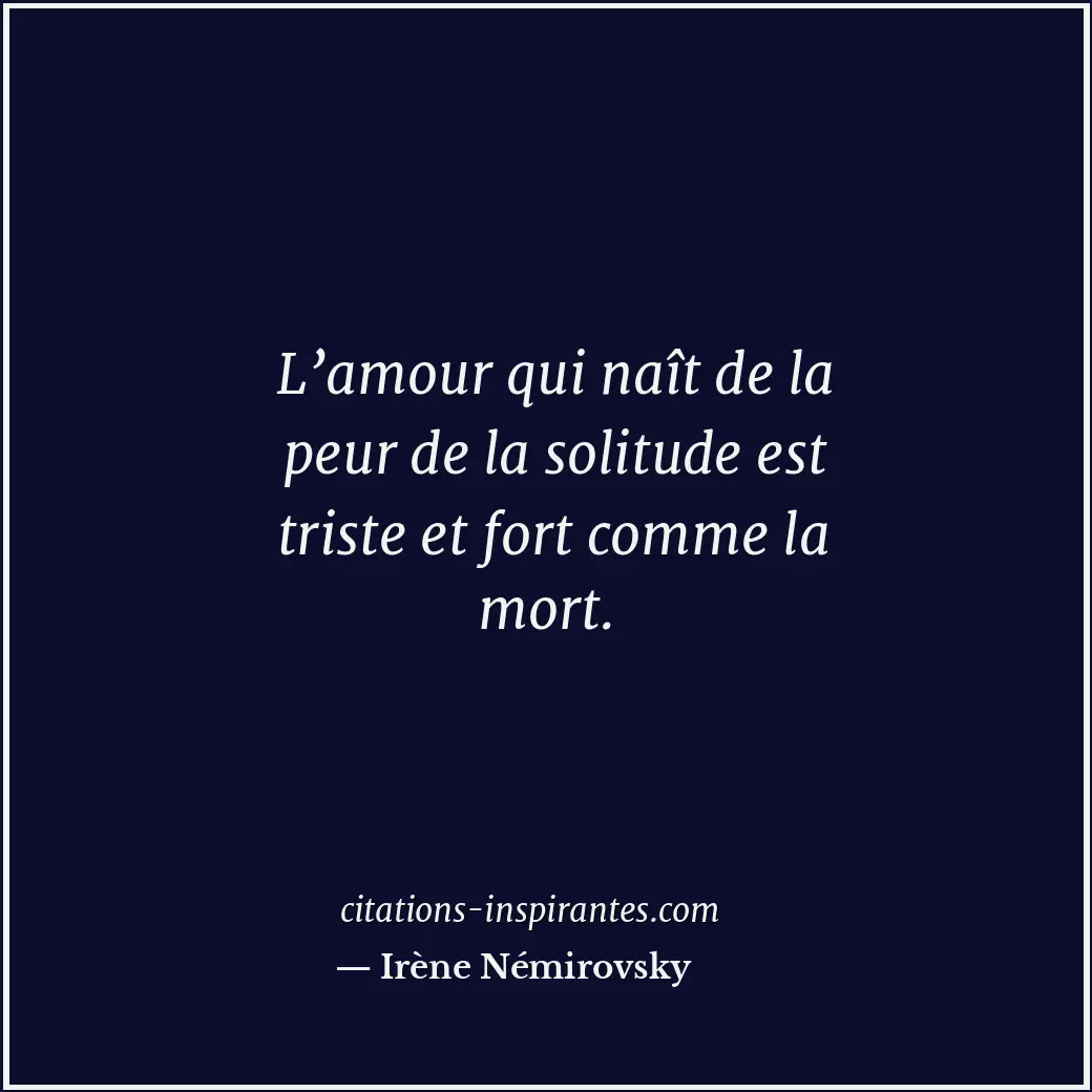 Citation de Irène Némirovsky